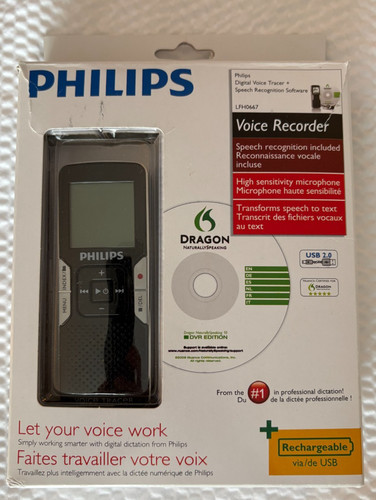 Philips voice tracer lfh0667 - voice,